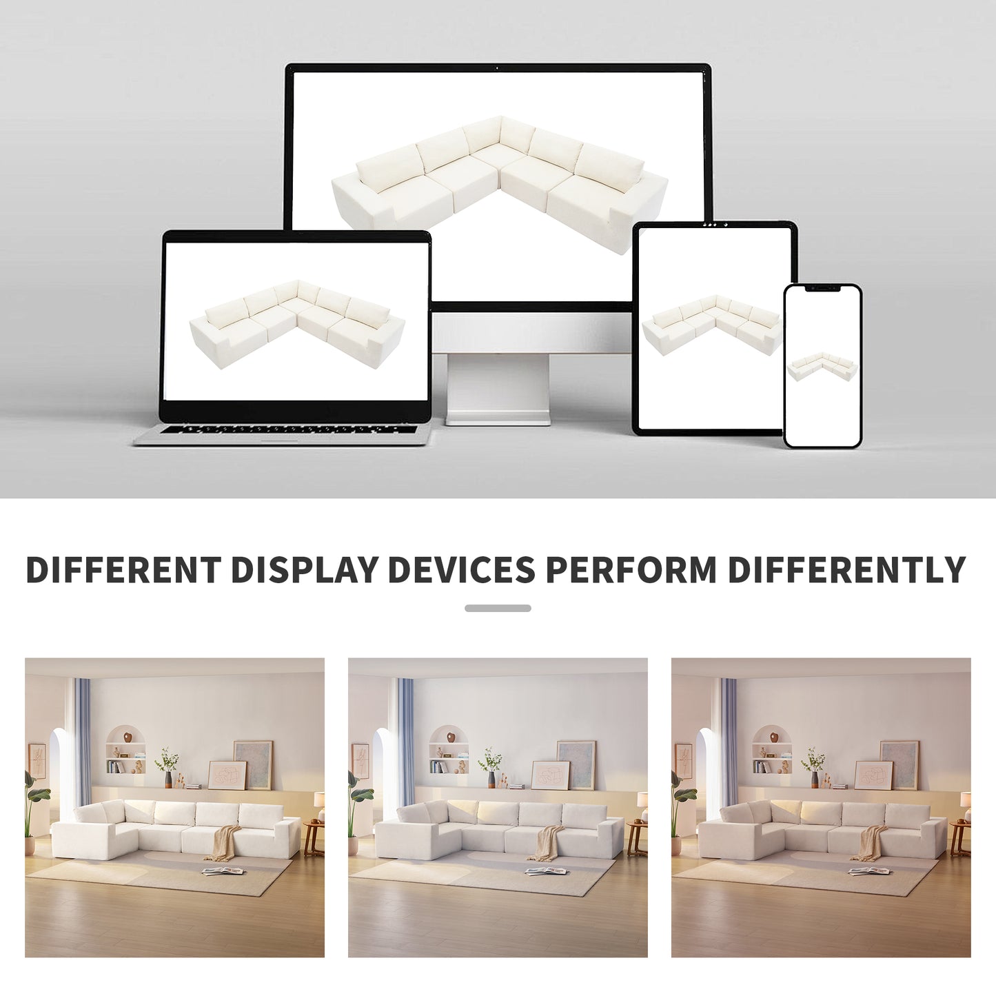 147"Modular Sectional Sofa - L Shaped Boneless Couch - Free Combination Couches for Living Room & Bedroom & Gaming Room