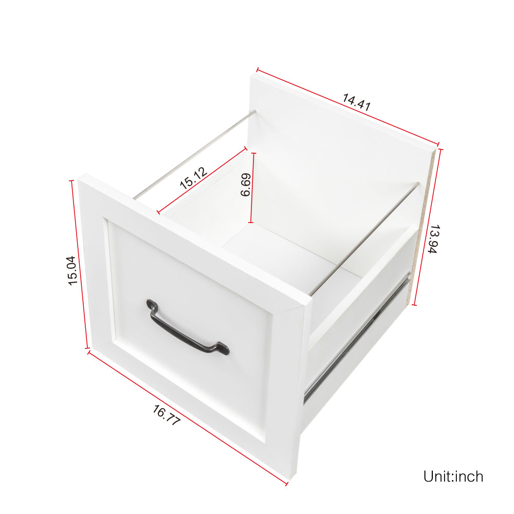 60" L Shaped Desk with Hutch - Home Office Computer Desk with Drawer Storage & Shelf - Writing Table for Living Room & Home Office