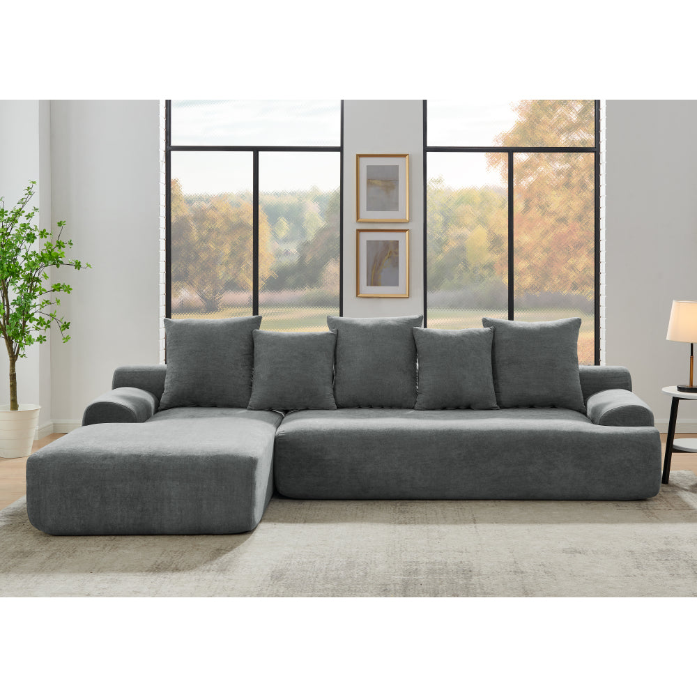 110'' Modular Sectional Foam Sofa - L Shape Chaise Lounge Couch - Upholstered Cloud Couches for Living Room & Gaming Room