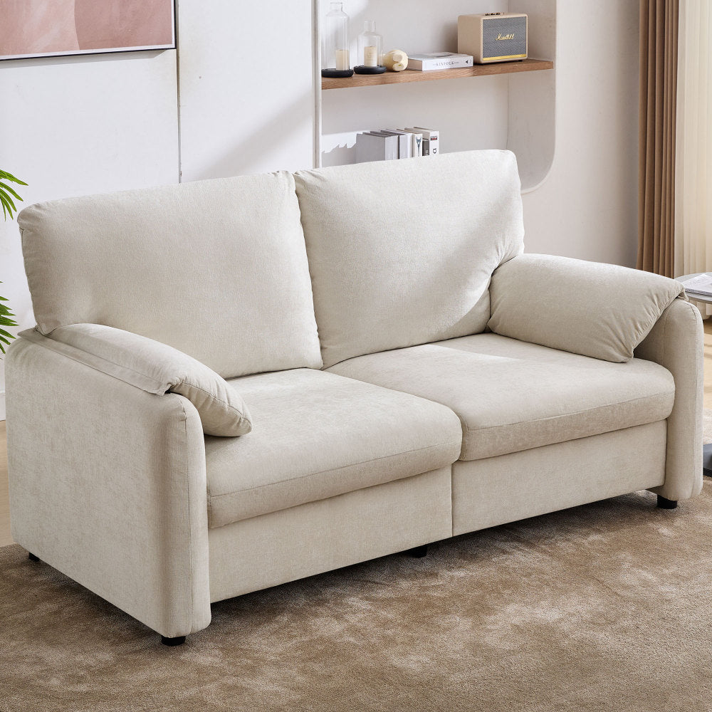 60" Love Seat Sofa - Modern Design Couch for Small Space - Upholstered Couches for Living Room & Bedroom & Gaming Room