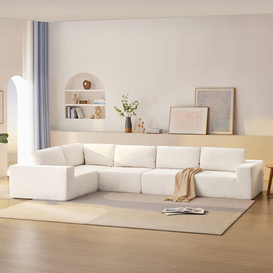 147"Modular Sectional Sofa - L Shaped Boneless Couch - Free Combination Couches for Living Room & Bedroom & Gaming Room