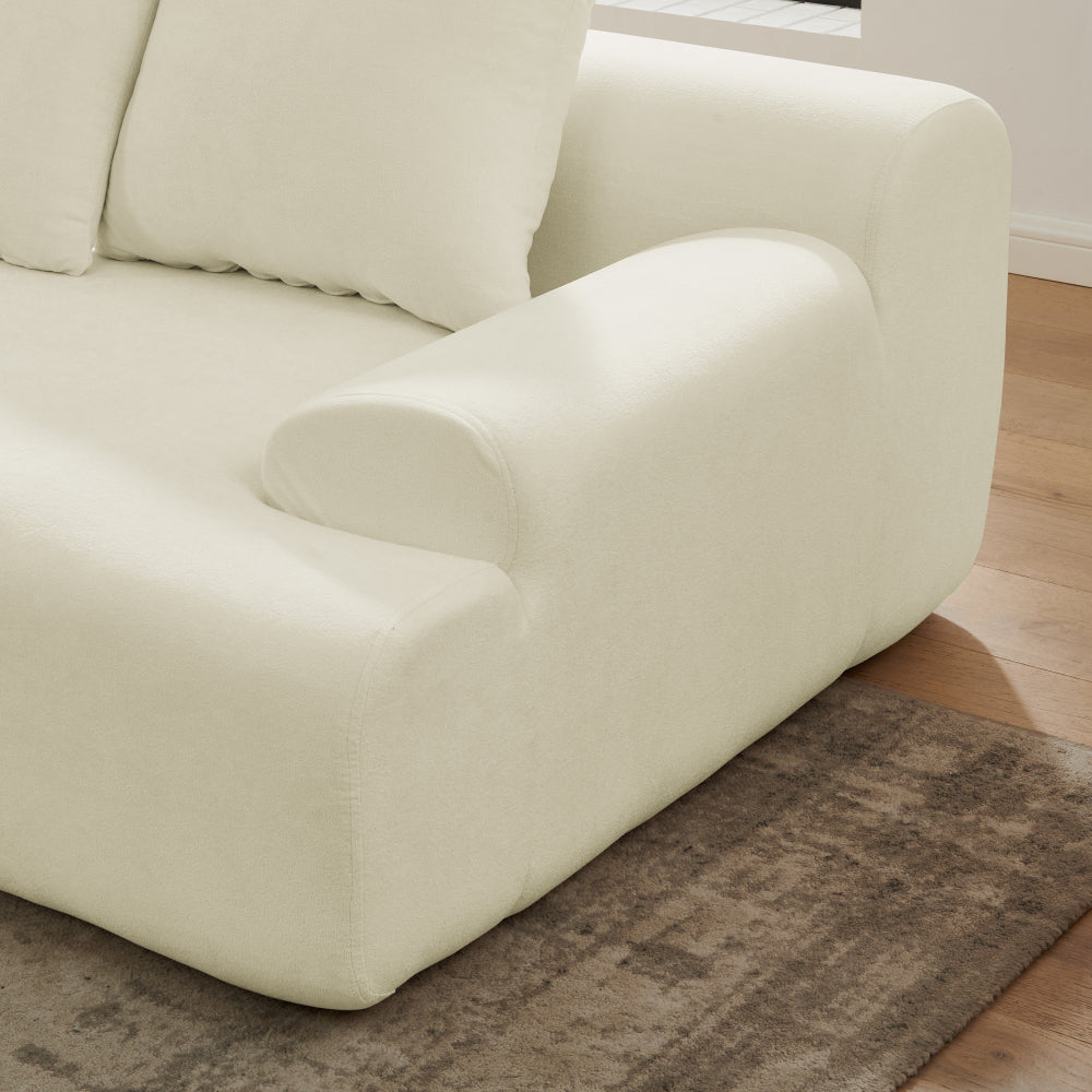 110'' Modular Sectional Foam Sofa - L Shape Chaise Lounge Couch - Upholstered Cloud Couches for Living Room & Gaming Room
